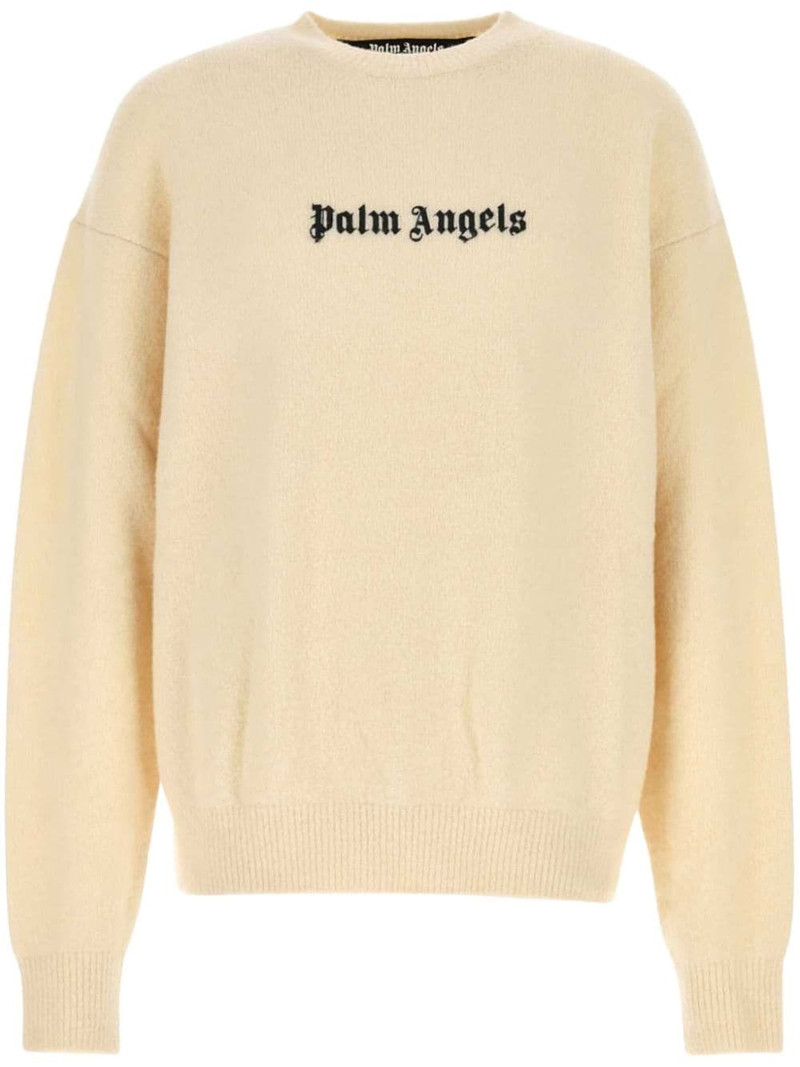 logo-print crew-neck jumper 1