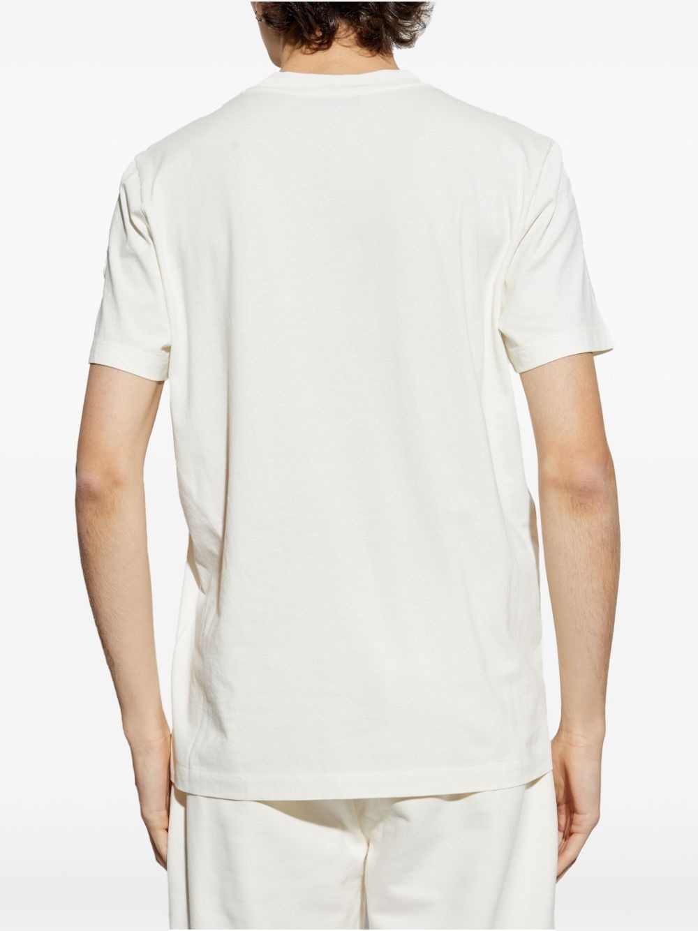 blurred-logo cotton T-shirt - 4