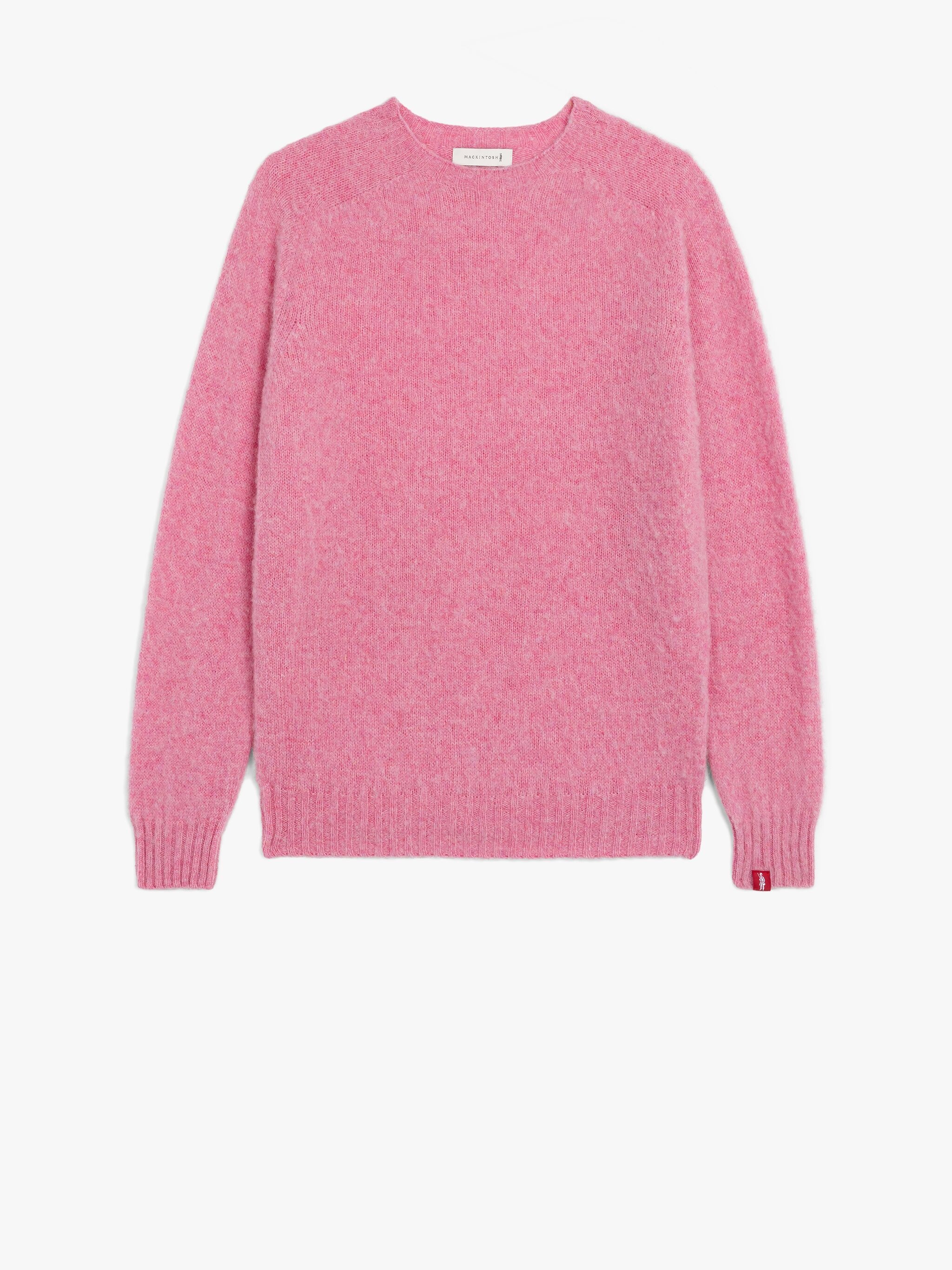 HUTCHINS PINK WOOL CREWNECK SWEATER - 1