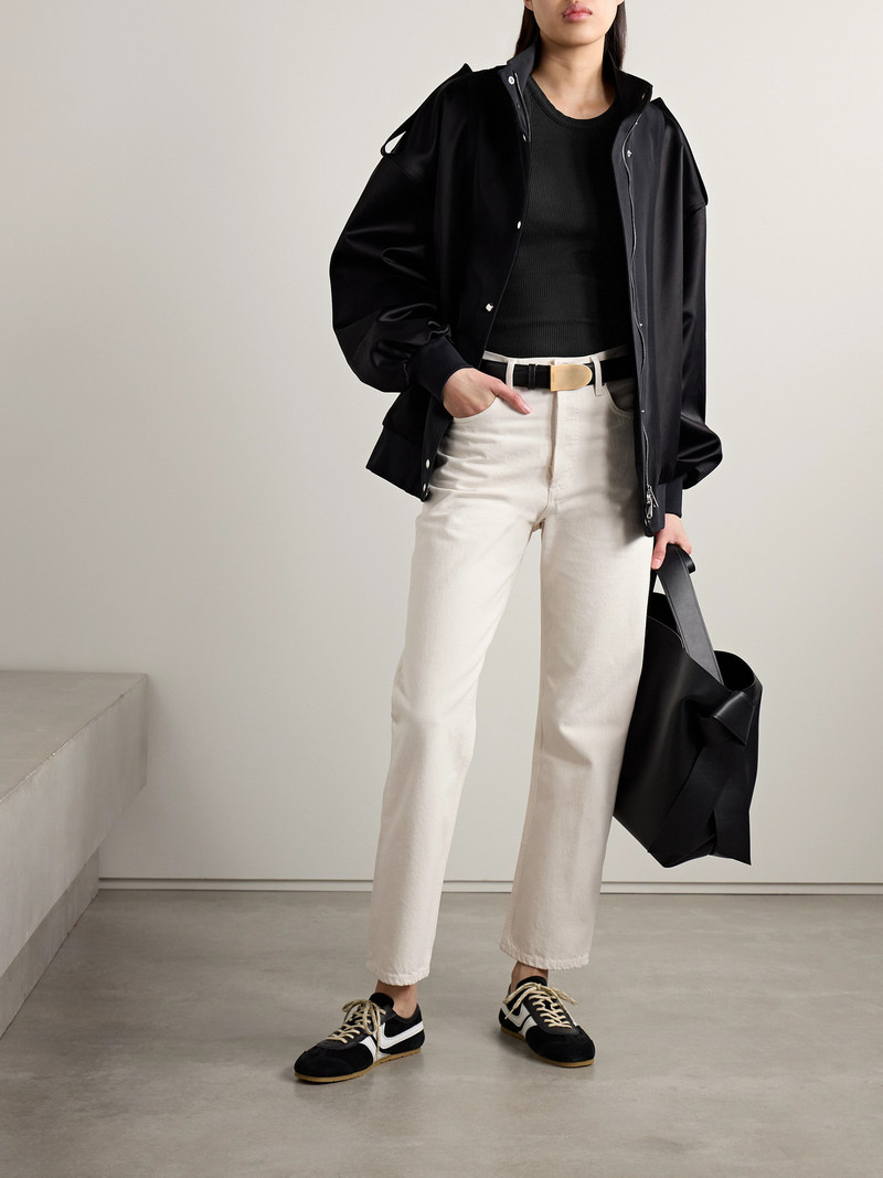 AGOLDE Rayne Ribbed Stretch Organic Cotton And Lyocell-blend Jersey Tank outlook