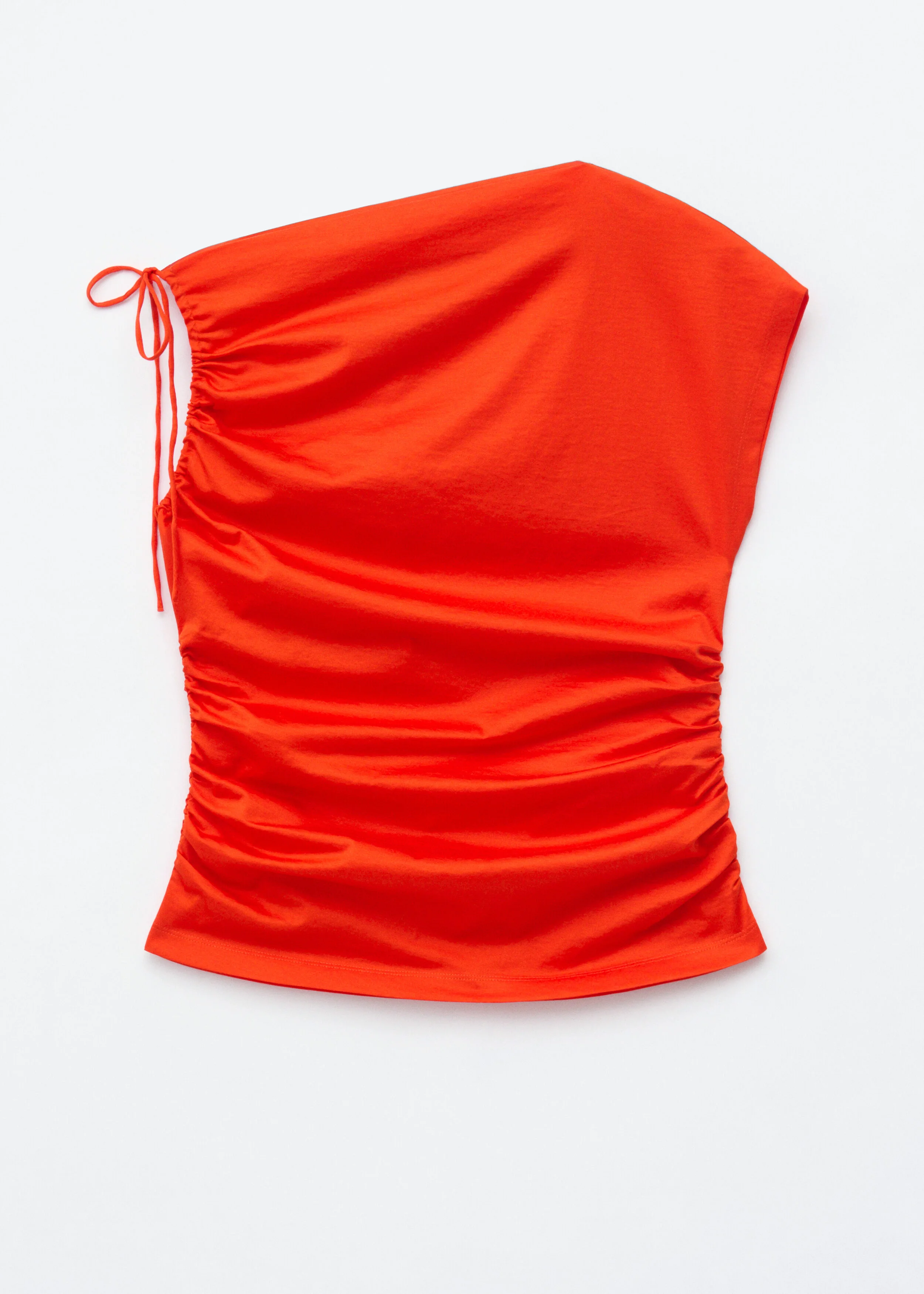 Cotton One-Shoulder Top - 1