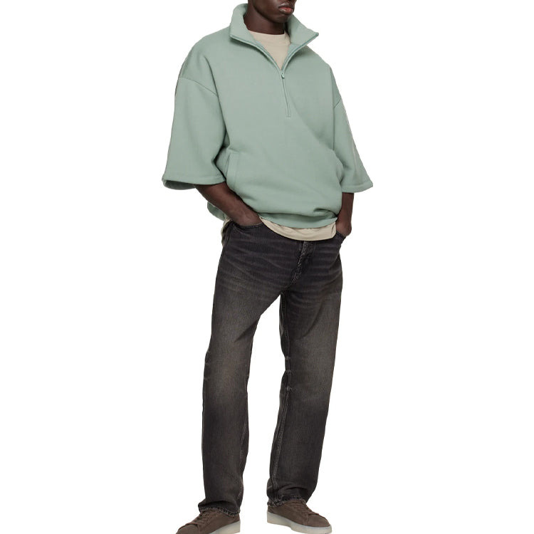 Fear of God Essentials SS23 3/4 Half-Zip Sweatshirt 'Sycamore' 192BT224311F - 3