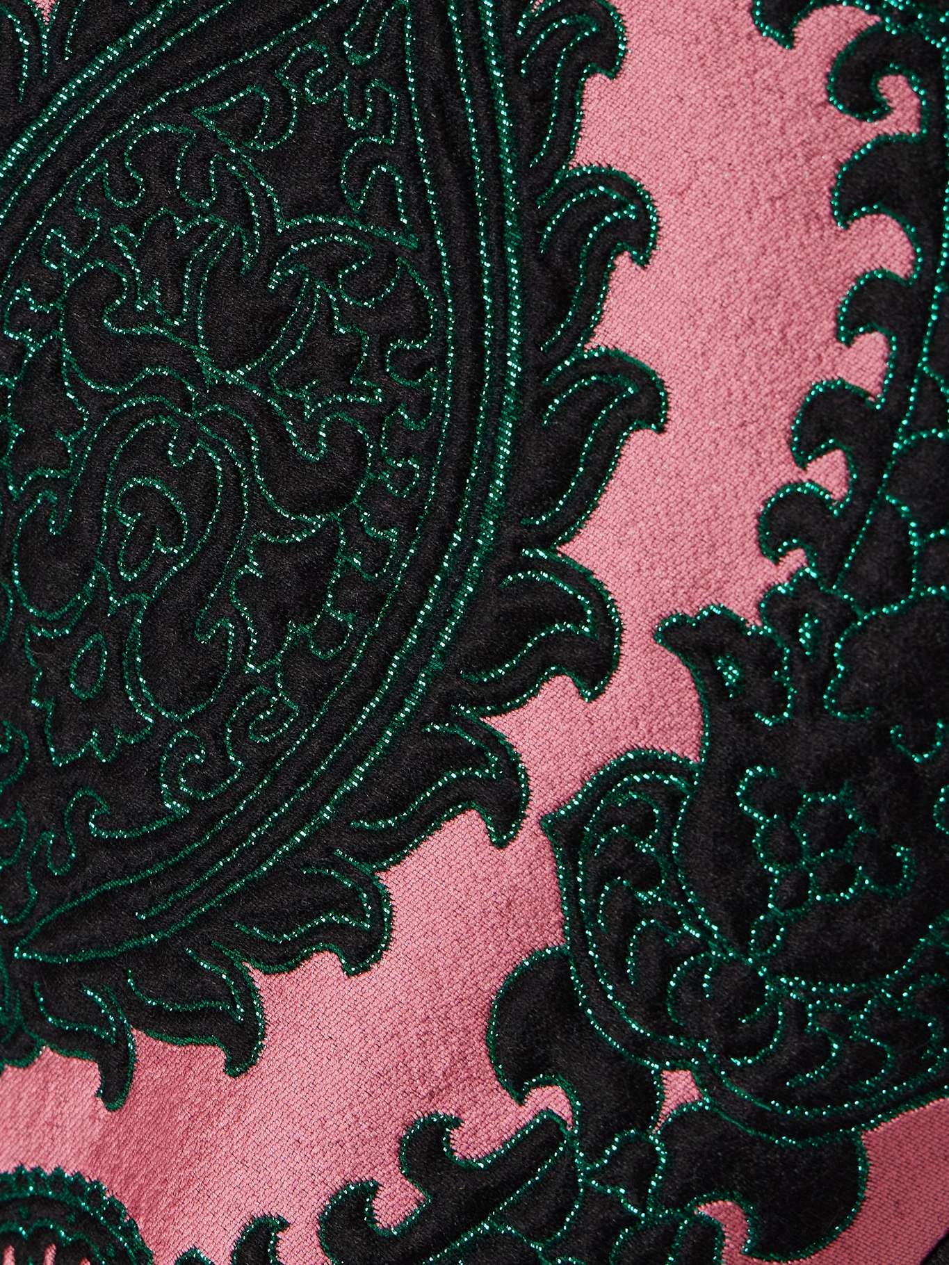 Icon La Scala feather-trimmed embroidered brocade top - 4