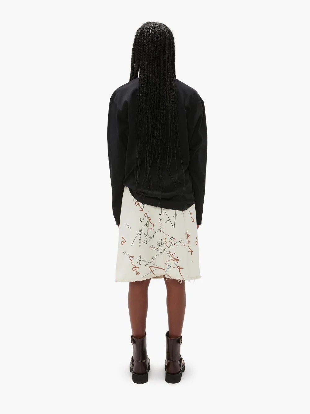 OSCAR WILDE CAPSULE: PRINT A-LINE PATCH POCKET SKIRT - 4
