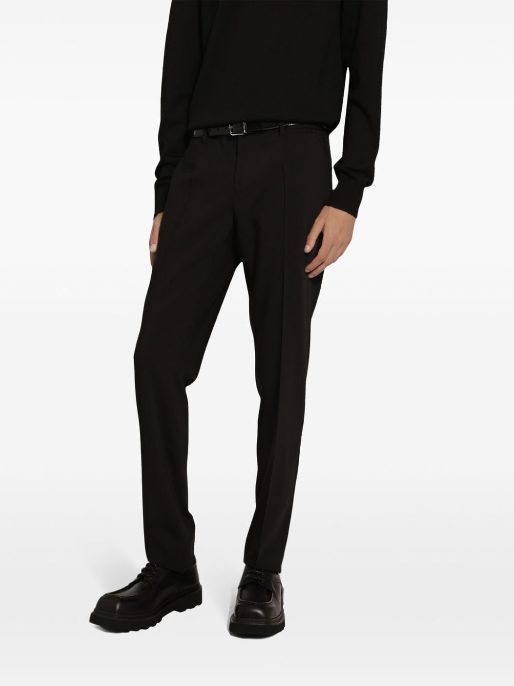 distressed hem slim-fit jeans - 5