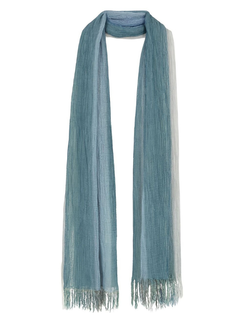 GIORGIO ARMANI ombre fringed scarf outlook