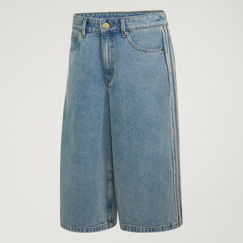 Mid Rise Denim Jorts - 1