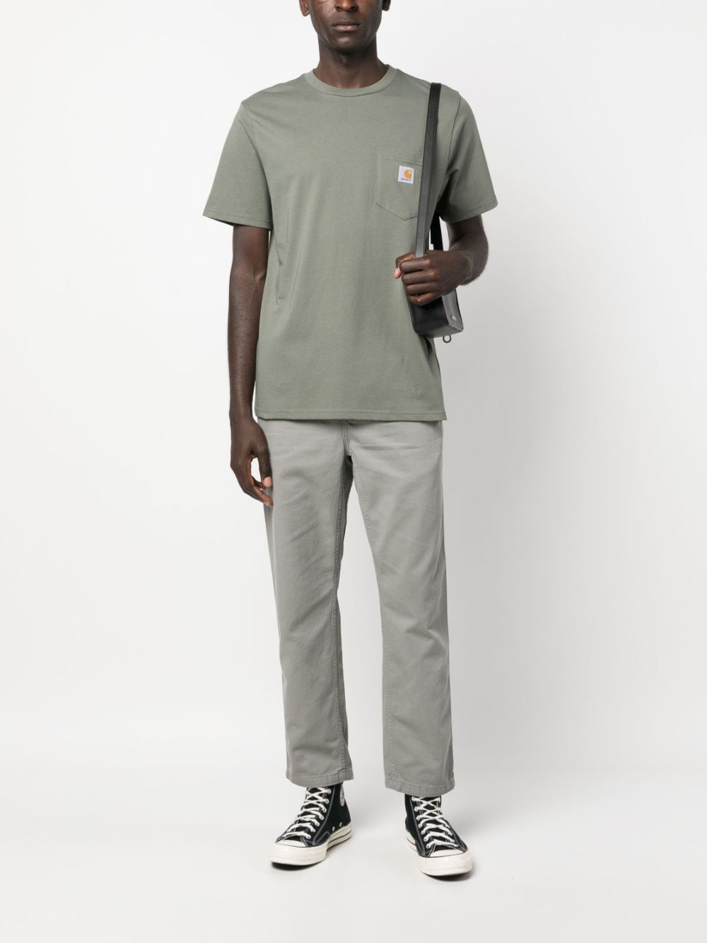 Flint straight-leg organic-cotton trousers - 2