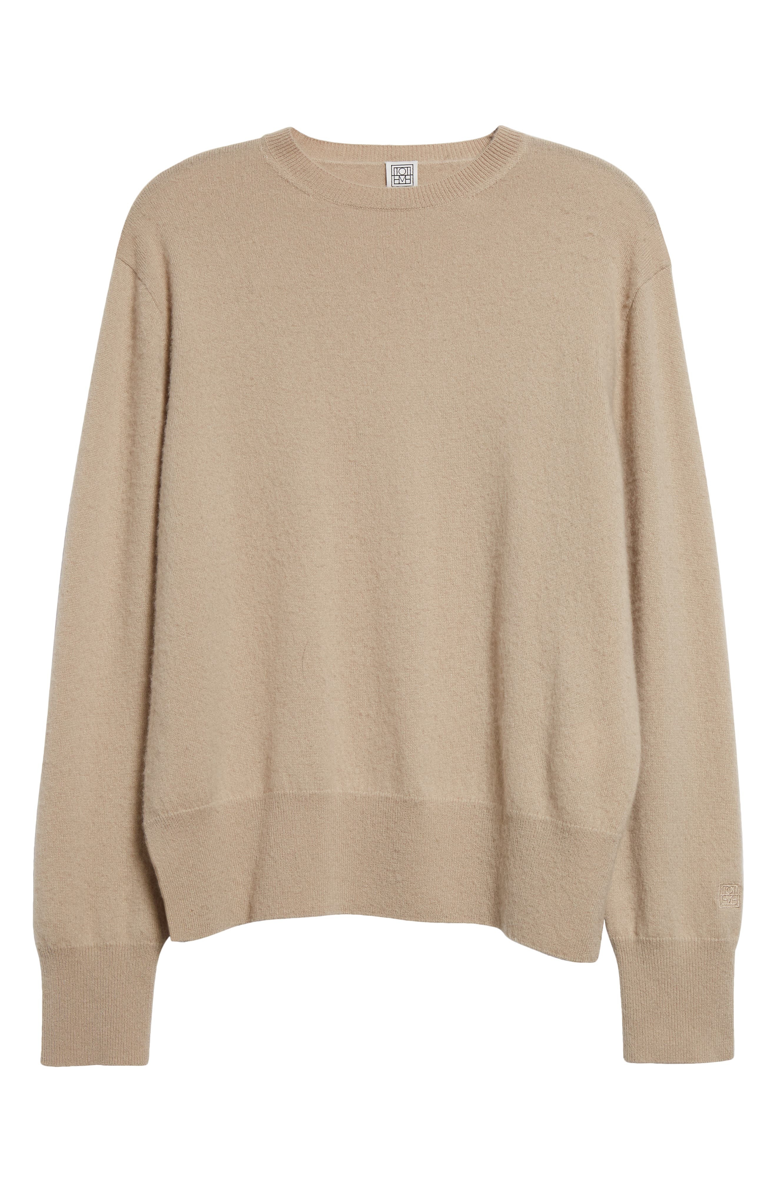 TOTEME Cashmere Crewneck Sweater in Fawn at Nordstrom - 6
