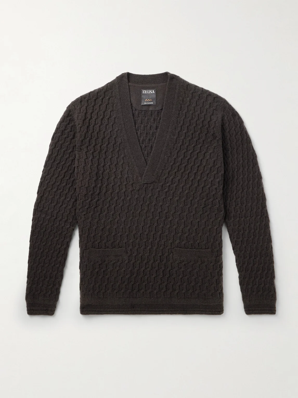Cable-Knit Oasi Cashmere Sweater - 1