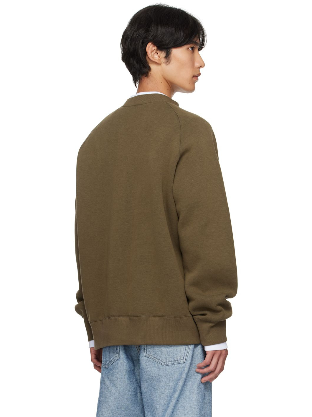 Khaki Sponge Sweat Sweatshirt - 3