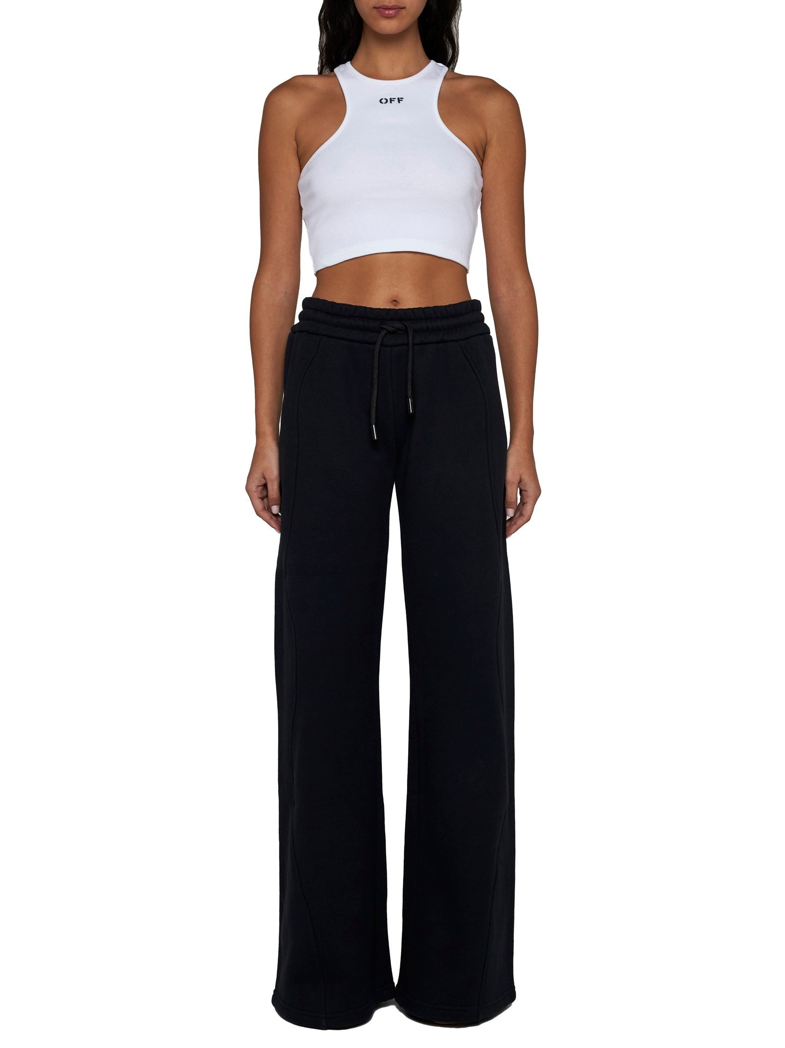 Off White Women Off Stamp Rib Rowing Top - 2
