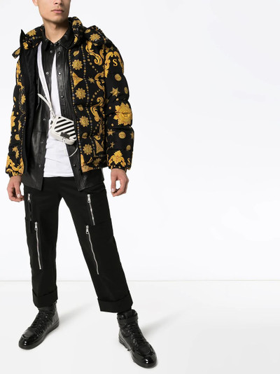 VERSACE Baroque print puffer jacket outlook