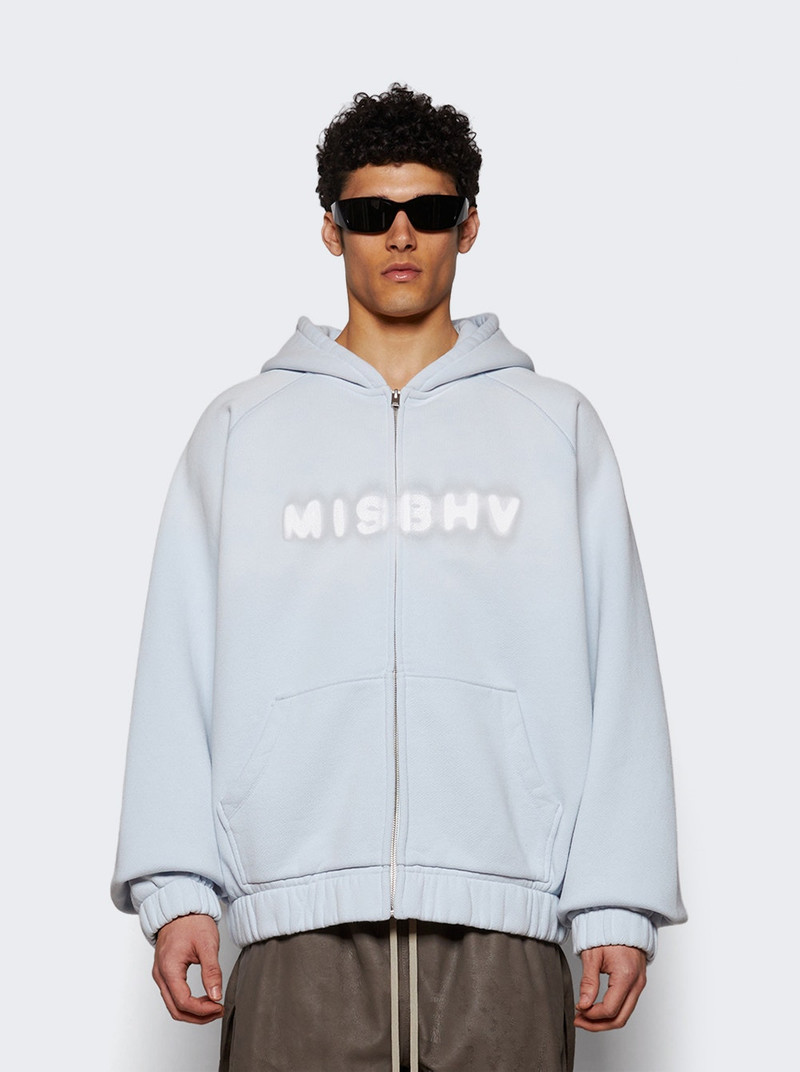 MISBHV Community Ocean Washed Zipped Hoodie Blue outlook