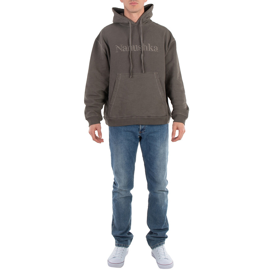Nanushka Asphalt Cotton-Fleece Ever Hoodie - 4