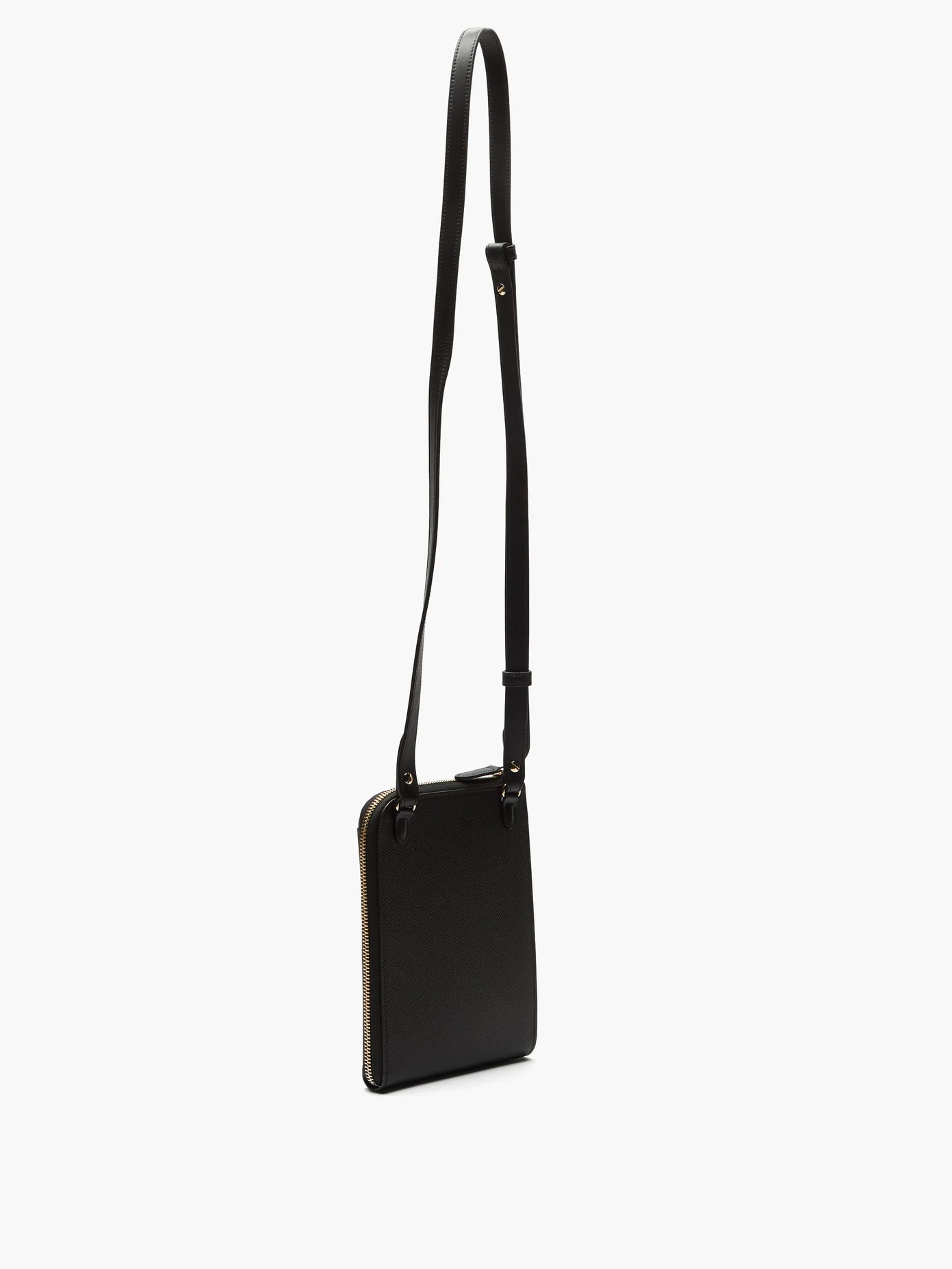 Panama grained-leather cross-body bag - 4