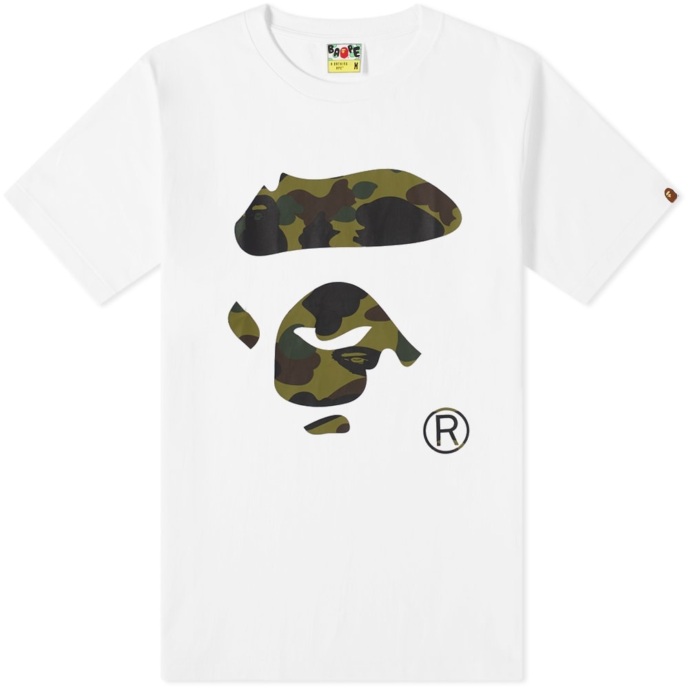 A Bathing Ape 1st Camo Ape Face Tee - 1