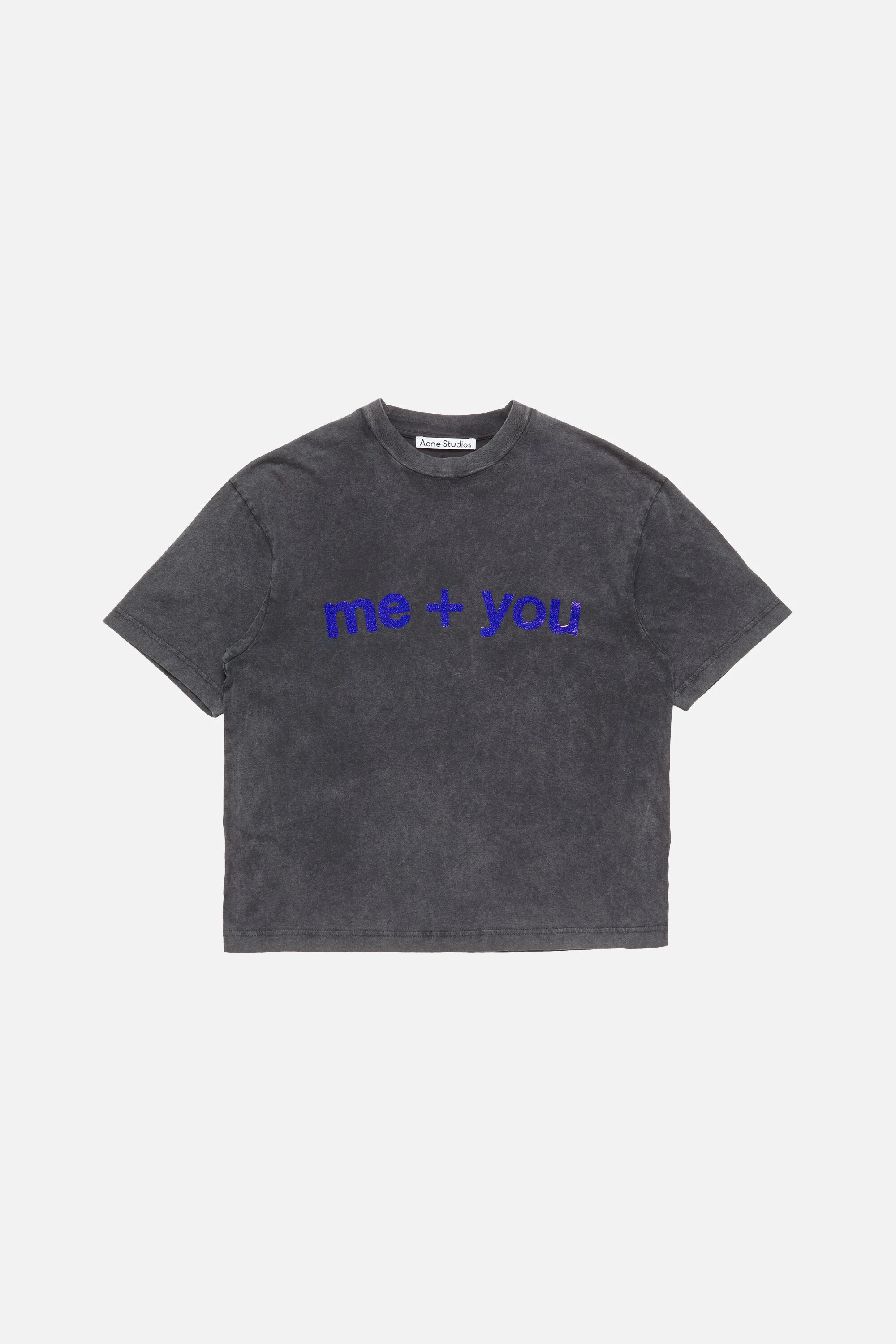 Glitter graphic t-shirt - Faded black - 1