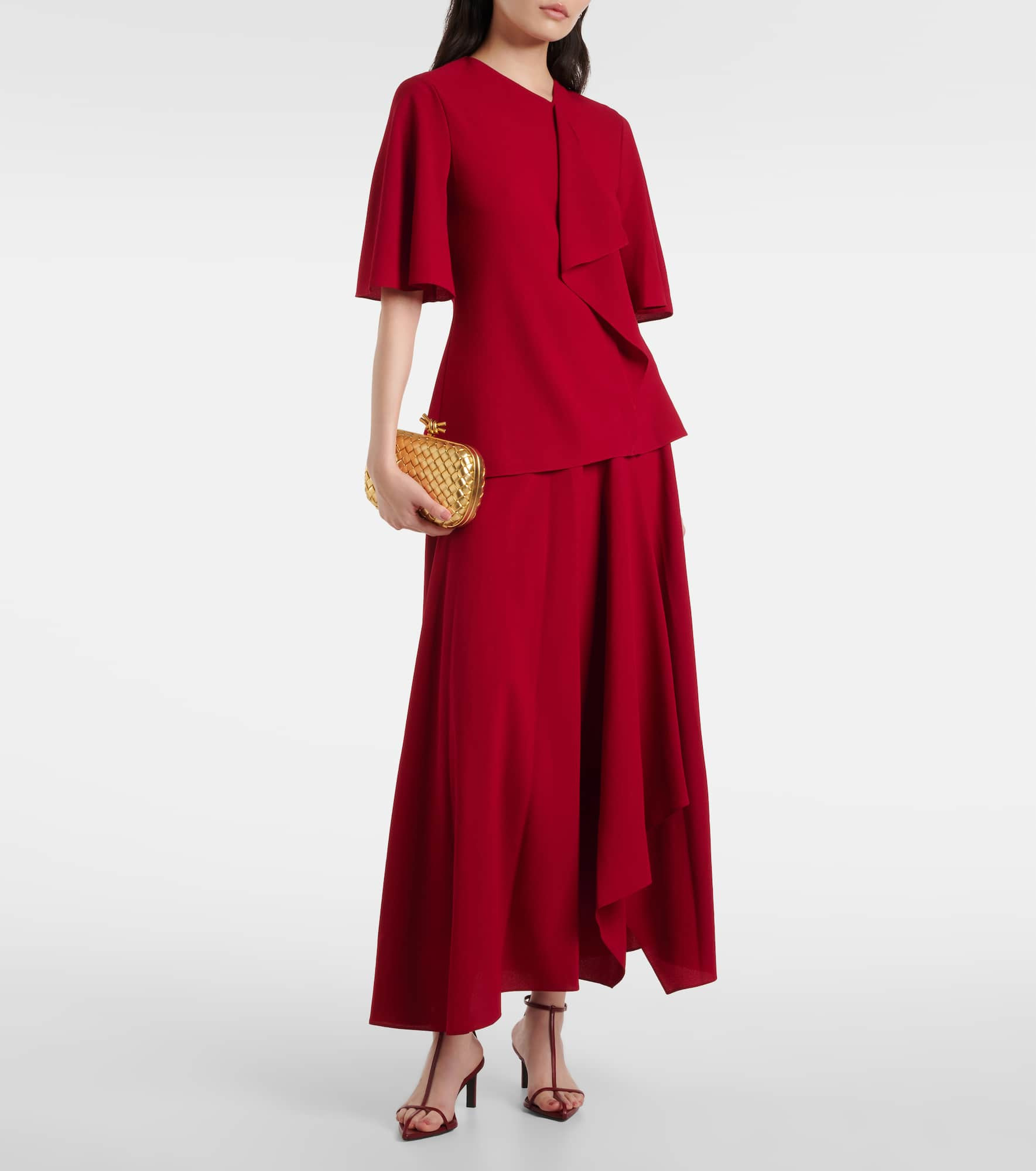 Asha crêpe maxi skirt - 2