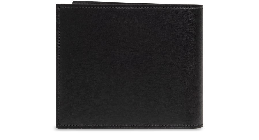 Leather wallet with logo - 3