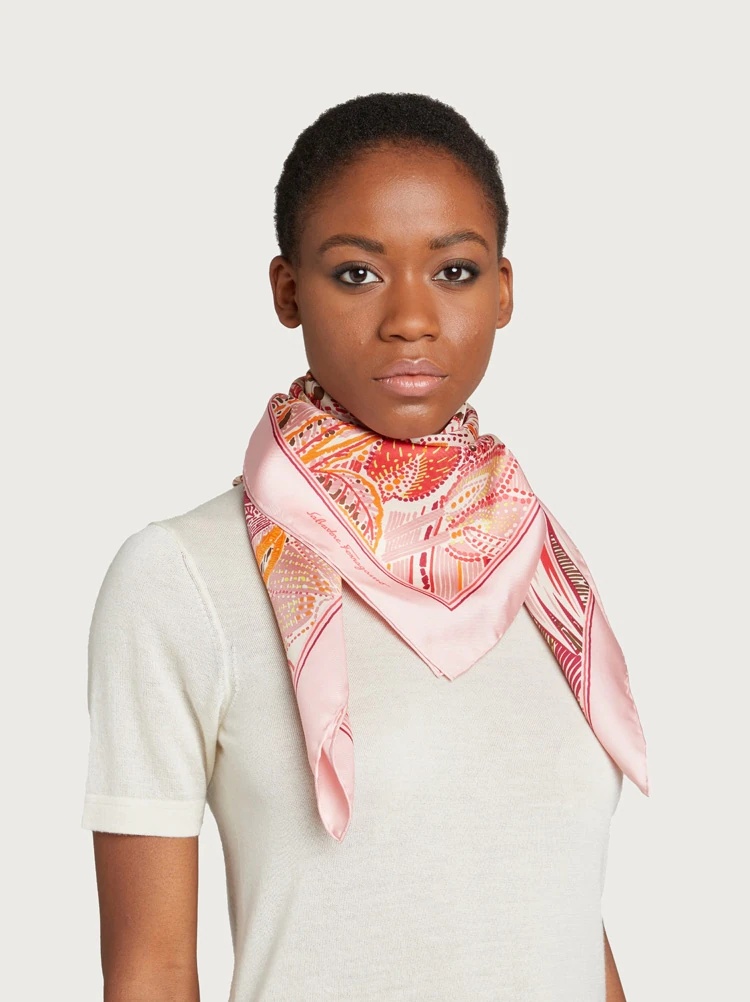 BATIK PRINT SILK SCARF - 2
