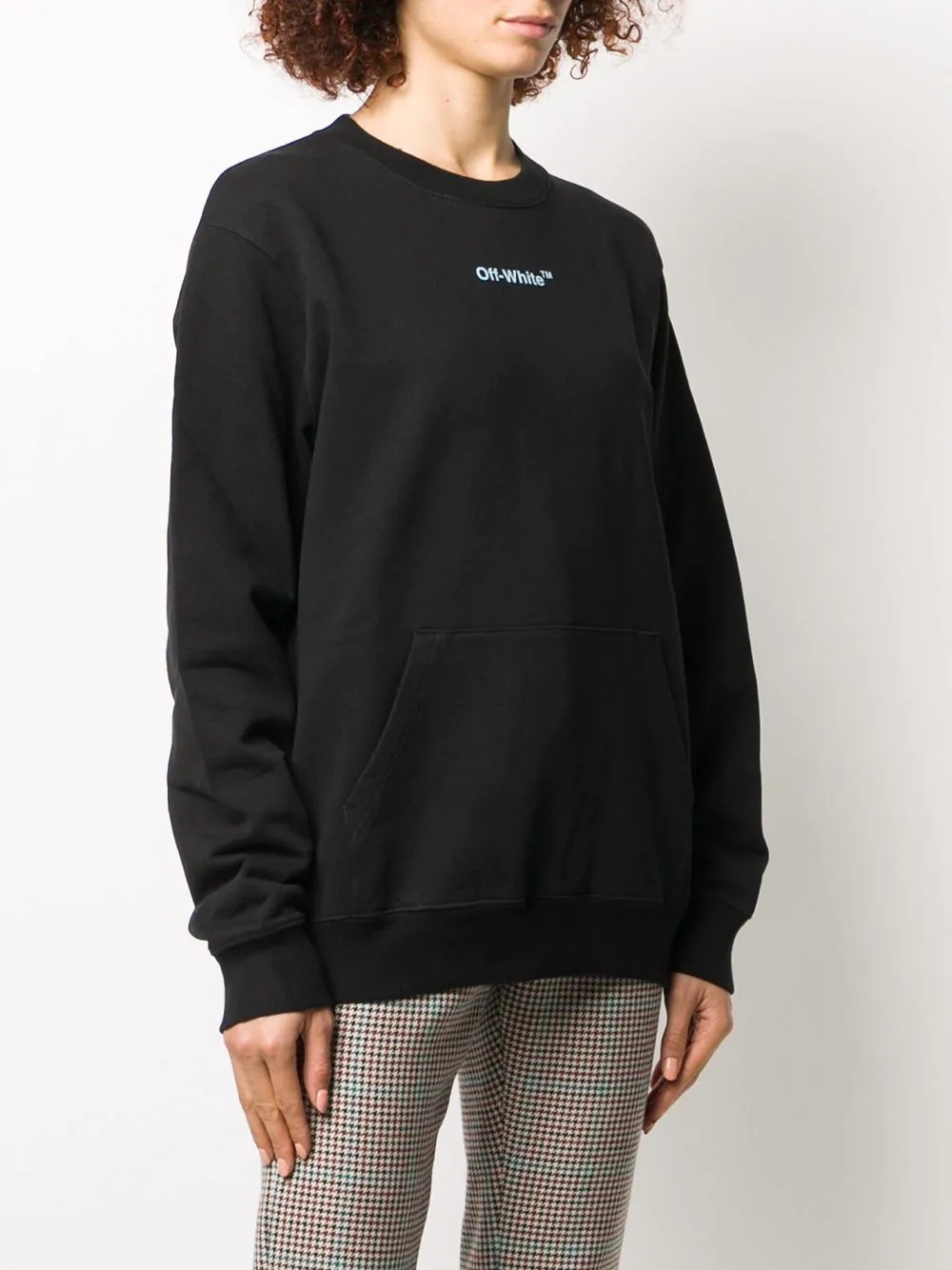 logo print sweatshirt - 3