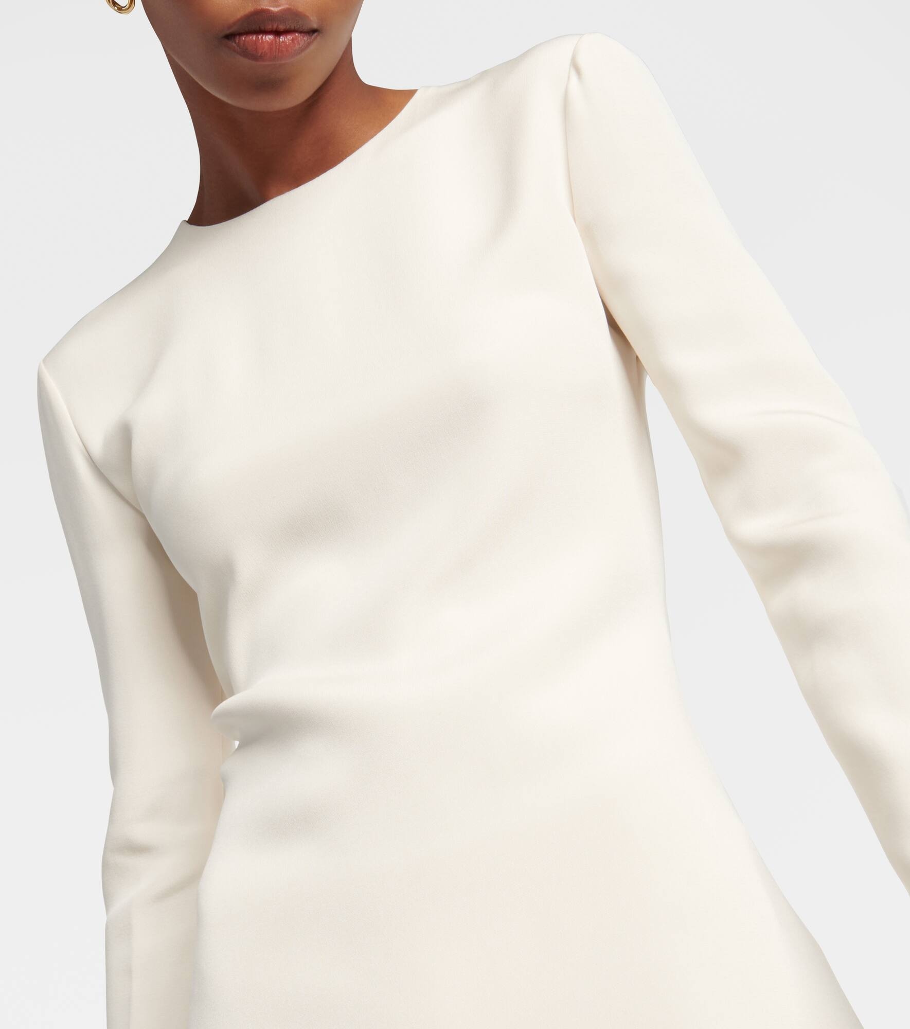 Flared silk gown - 4