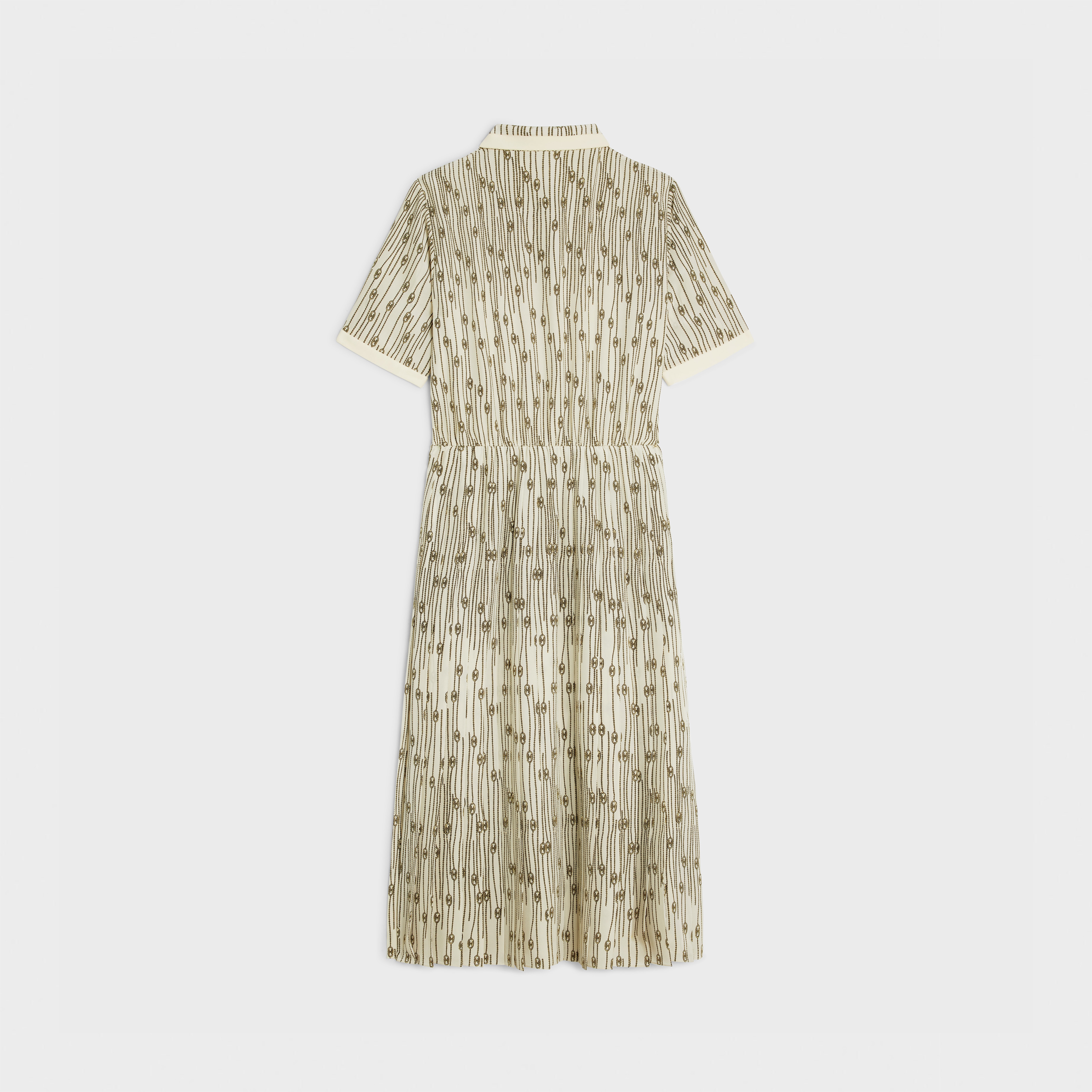 shirt dress in crepe de chine - 2