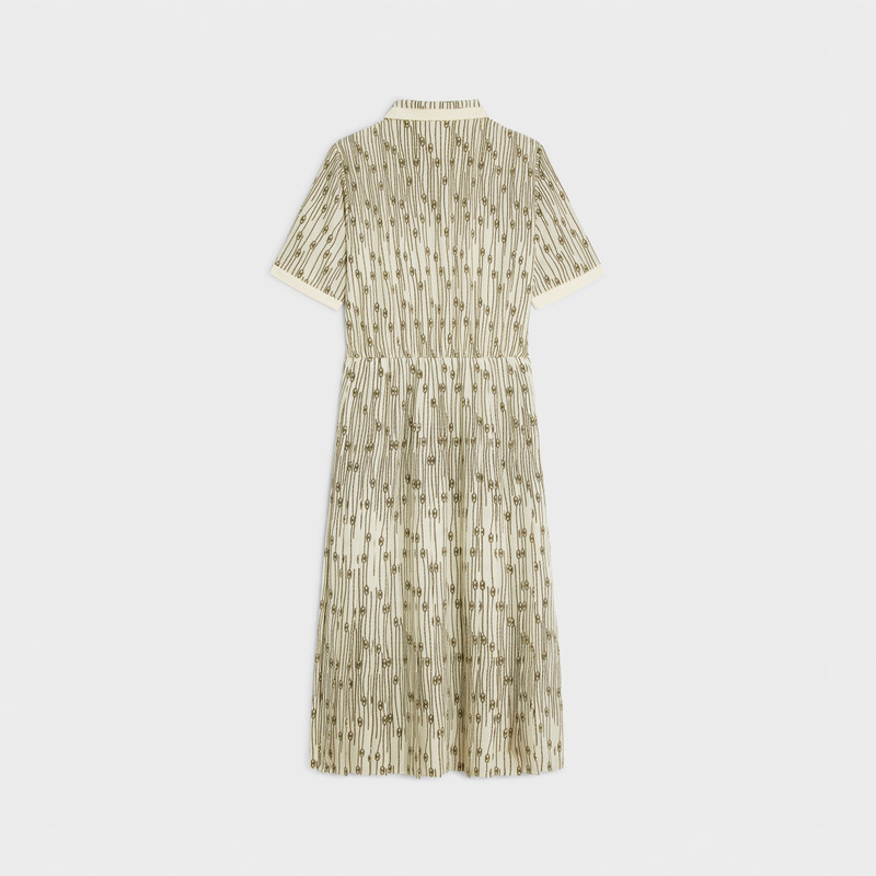 CELINE shirt dress in crepe de chine outlook