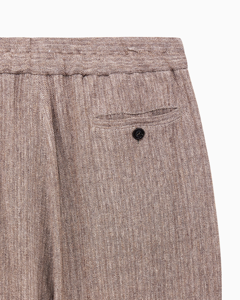 MOULINÉ LINEN AND SILK JACQUARD SINGLE-PLEAT TROUSERS 5