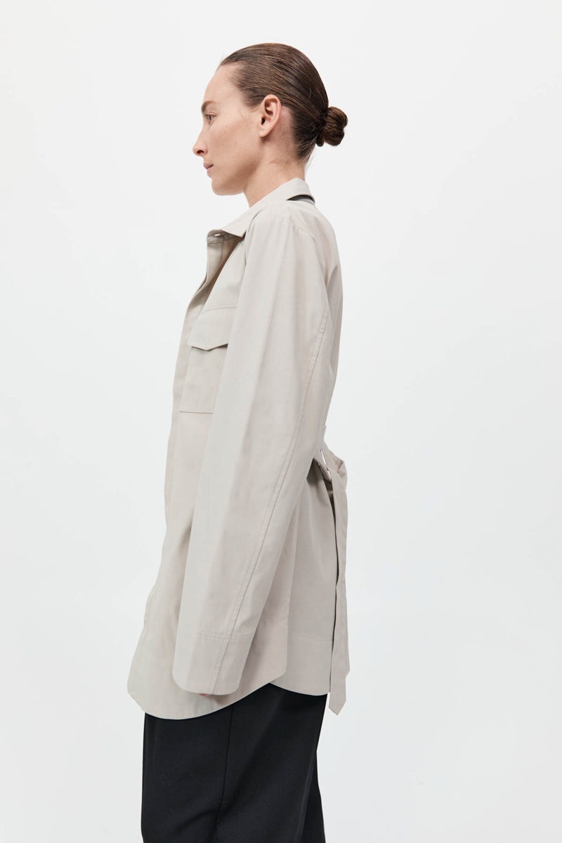 Utility Shirt Jacket - Creme - 4