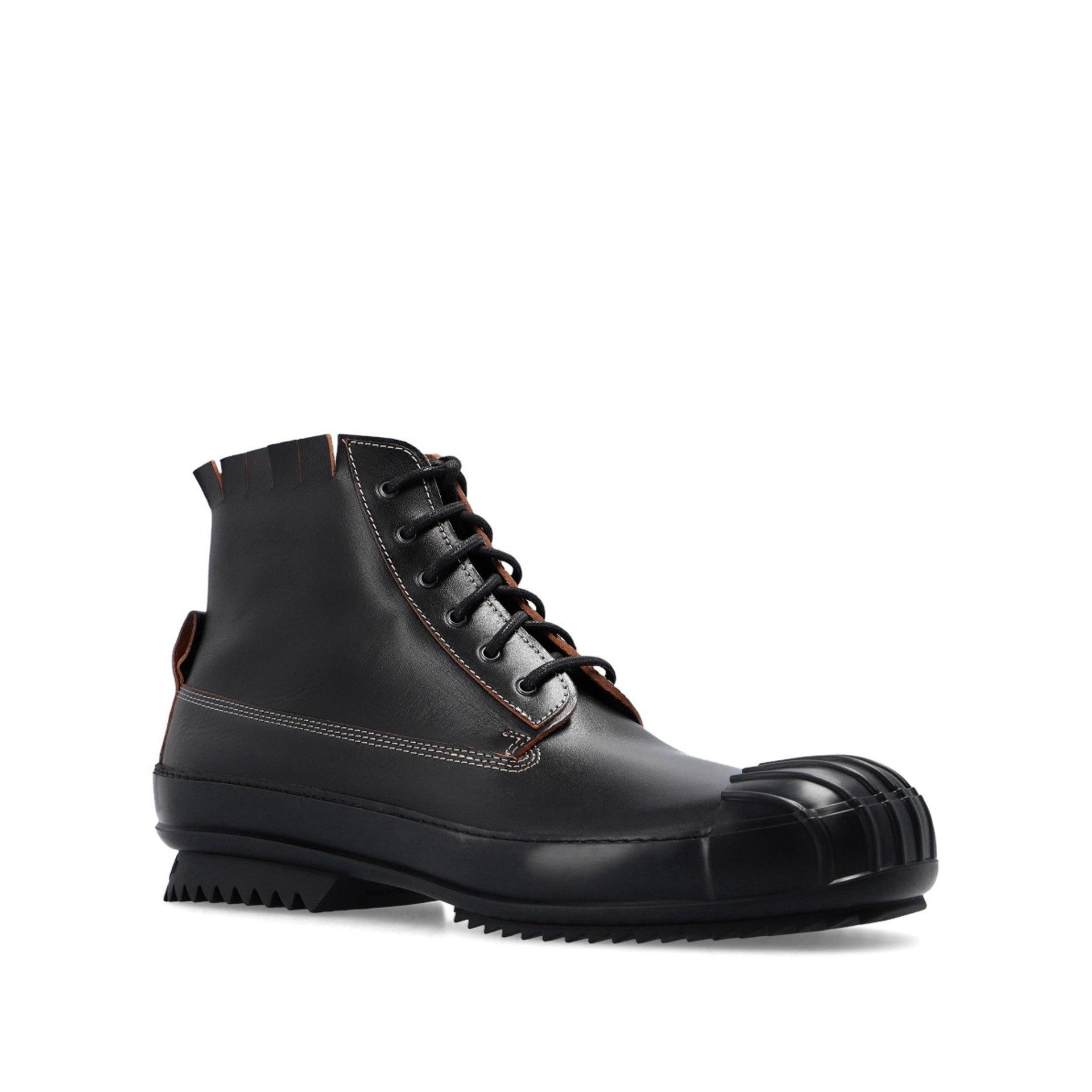 LEATHER HIGH-TOP SNEAKERS - 2