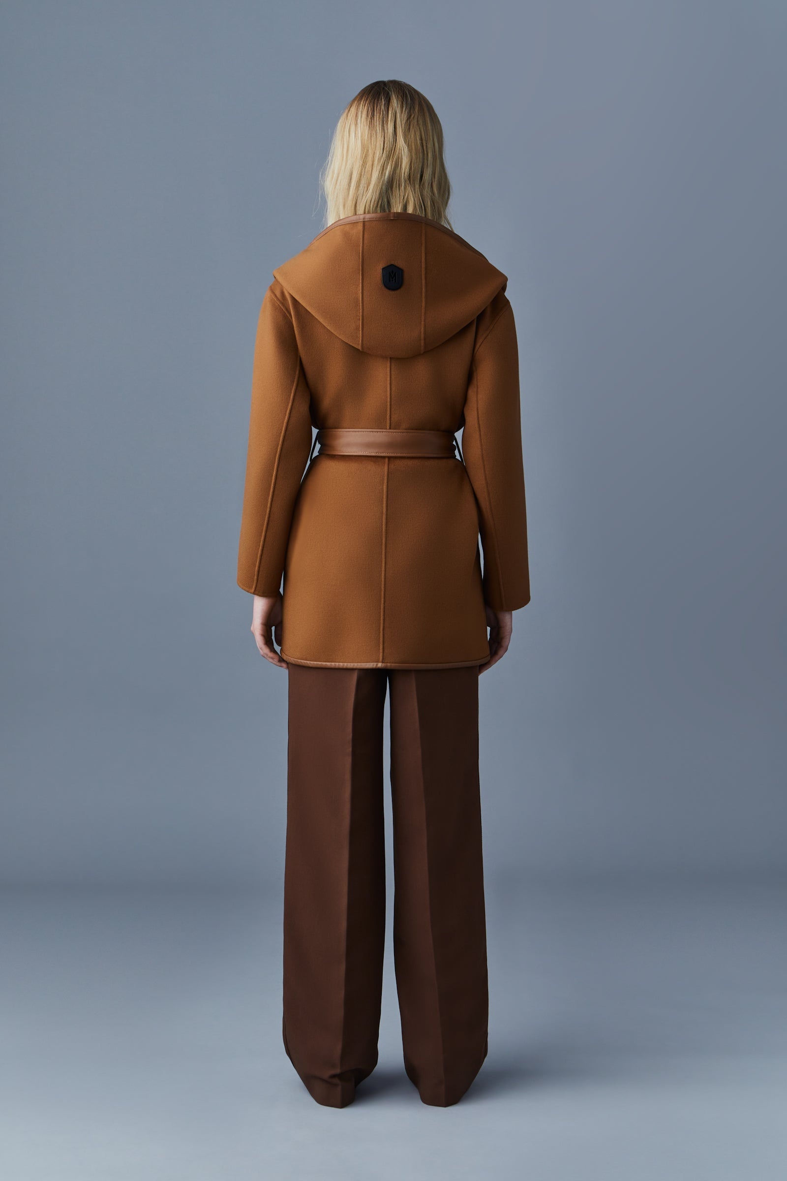 AMINA double-face wool robe coat - 4