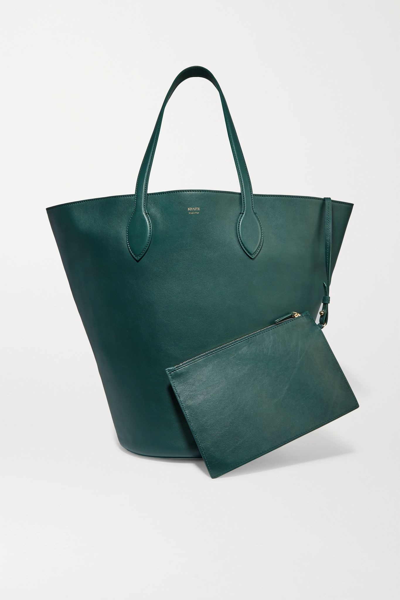 Circle medium leather tote - 7