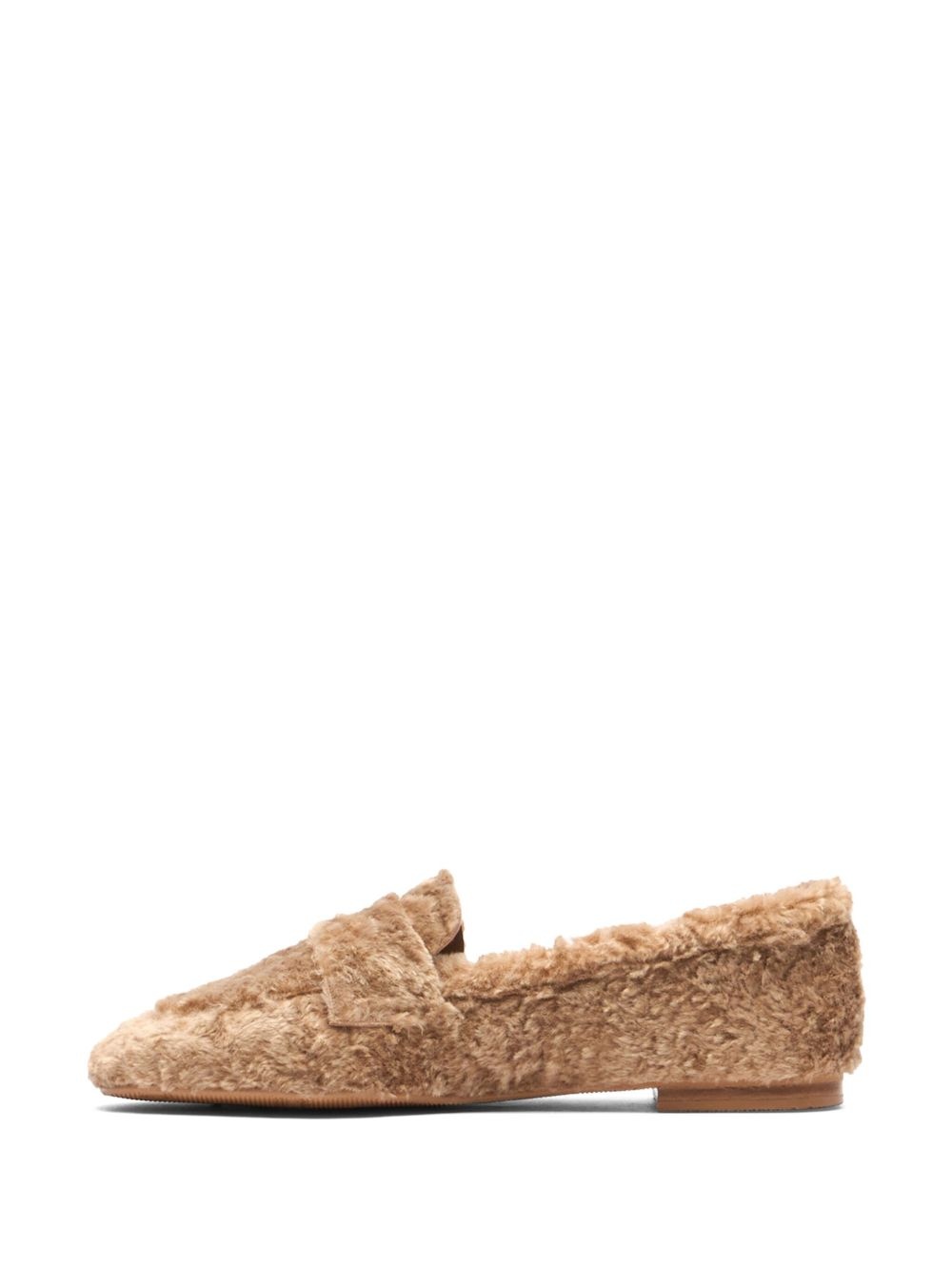 faux-fur loafers - 3