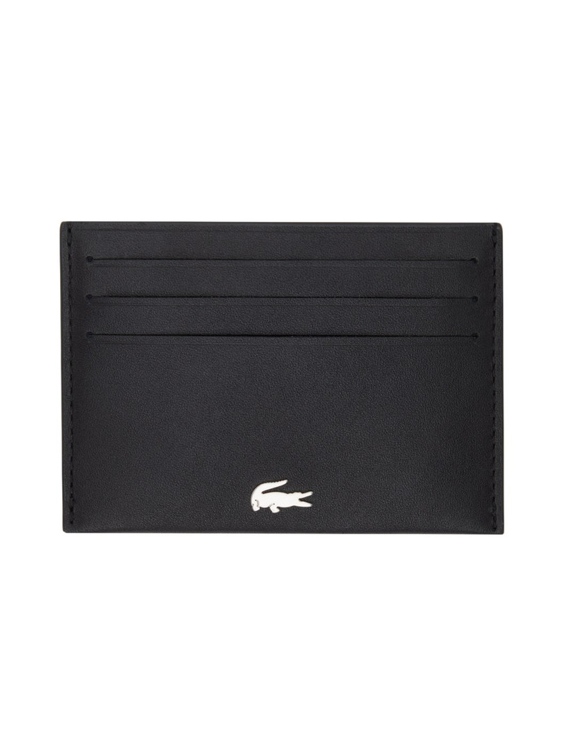 Black Fitzgerald Leather Card Holder - 1