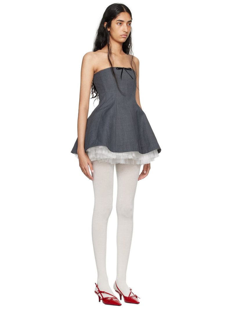 SHUSHU/TONG Gray Two-Piece Minidress outlook