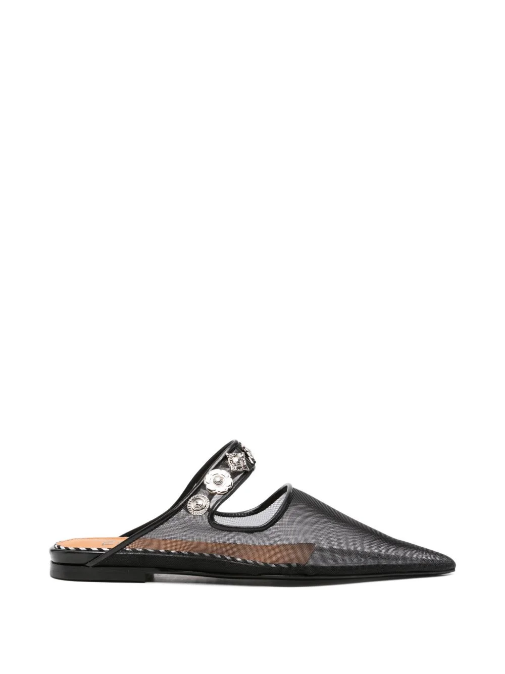 studs-embellishment mules - 1