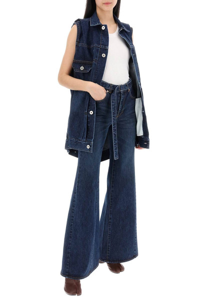 sacai BOOT CUT JEANS WITH MATCHING BELT outlook