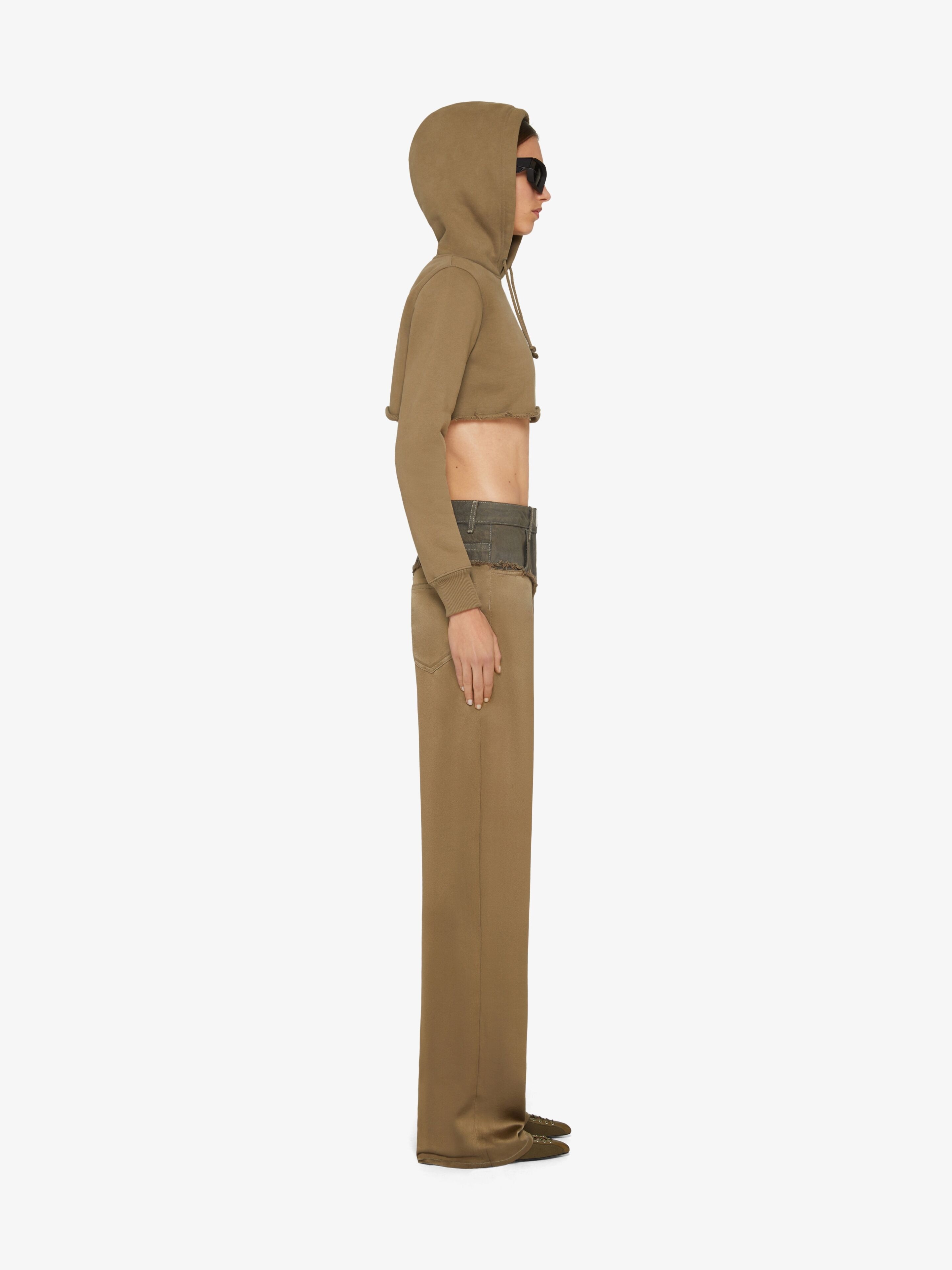 CROPPED HOODIE IN COTTON - 3