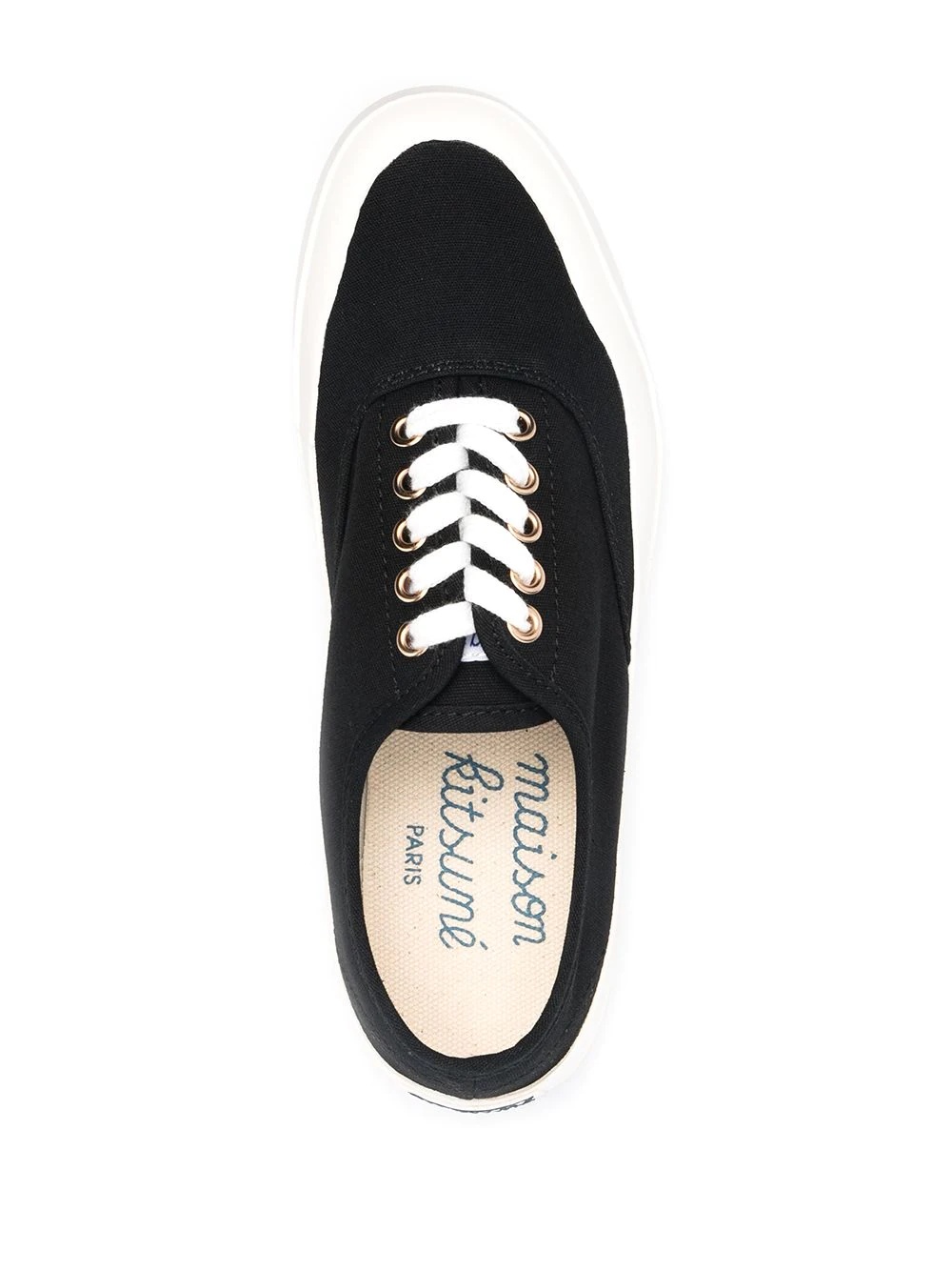 canvas lace-up sneakers - 4