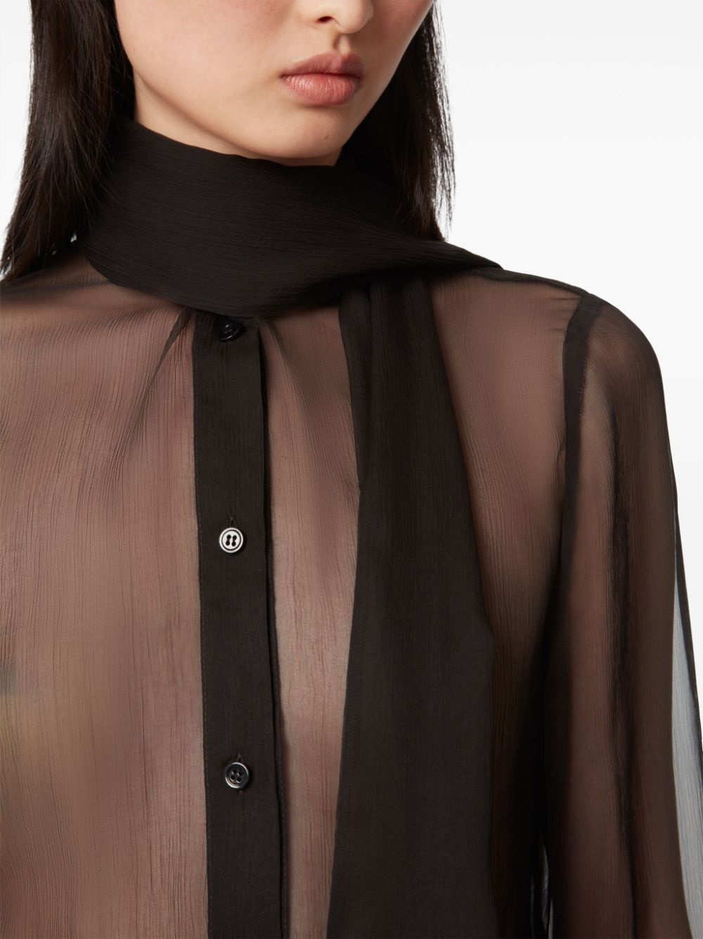 sheer silk shirt - 5
