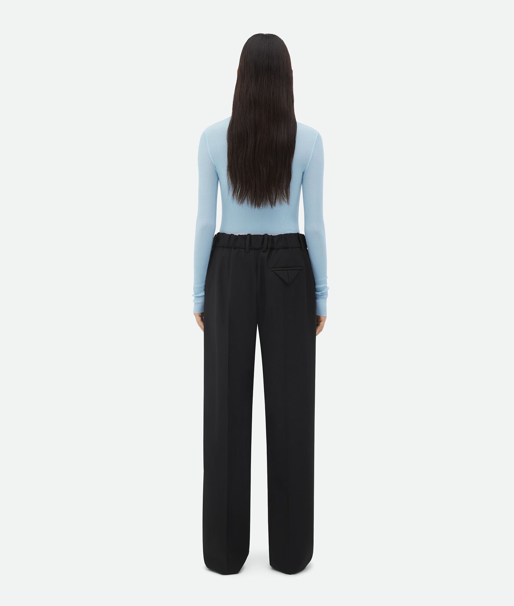 Light Wool Wide Leg Pants - 3