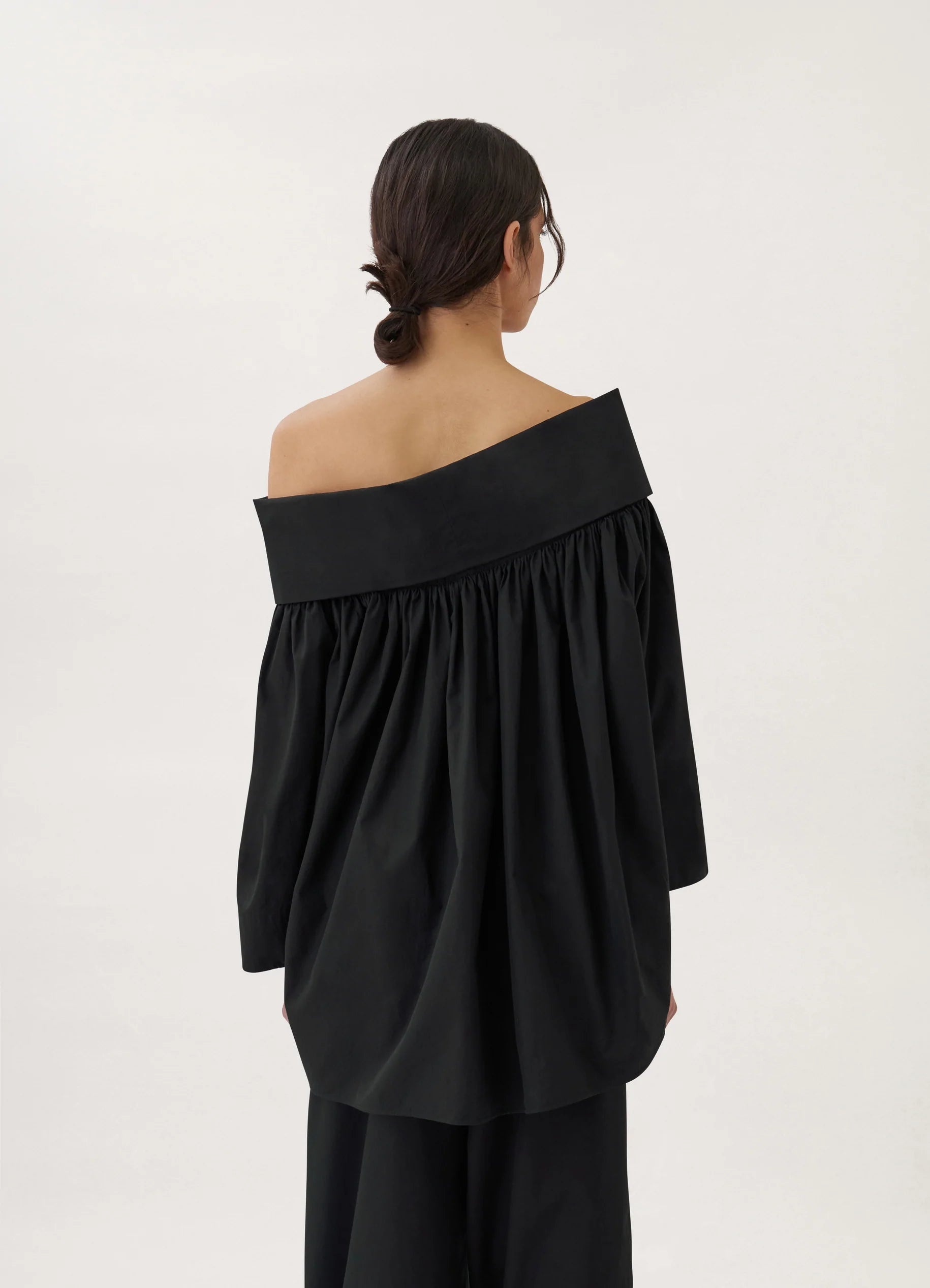 BARE SHOULDER BLOUSE
COTTON POPLIN - 4