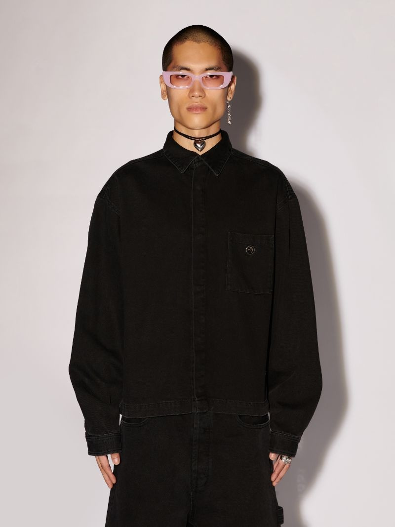 Boxy Fit Denim Shirt 3