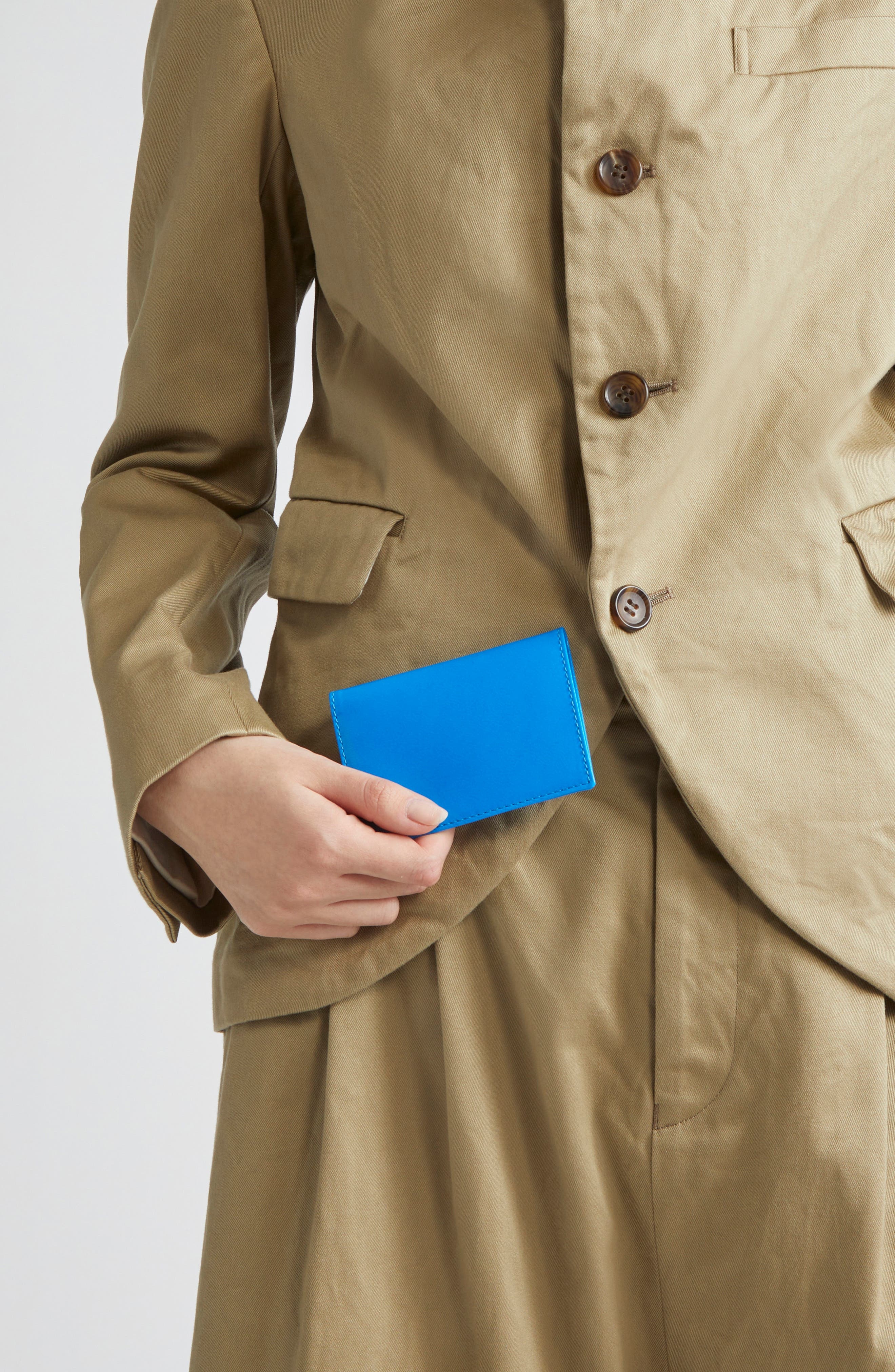 Comme des Garçons Wallets Super Fluo Card Case in Blue at Nordstrom - 3
