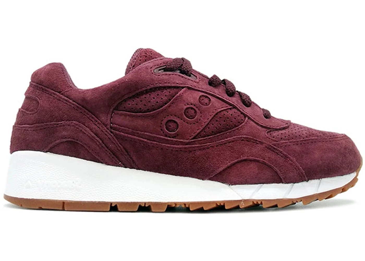 Saucony Shadow 6000 Burgundy Suede (Packer Shoes) - 1