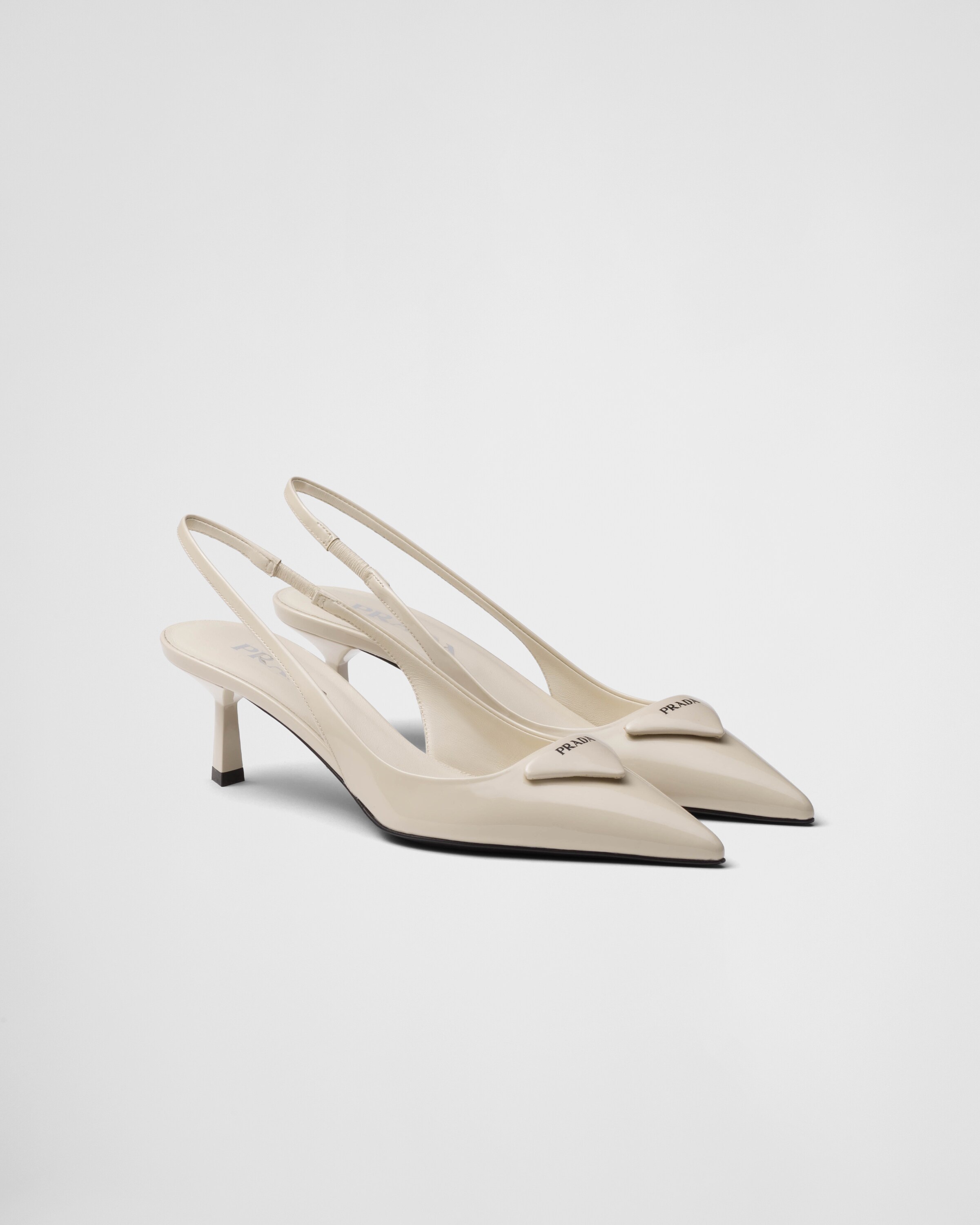 Patent leather slingback pumps - 1