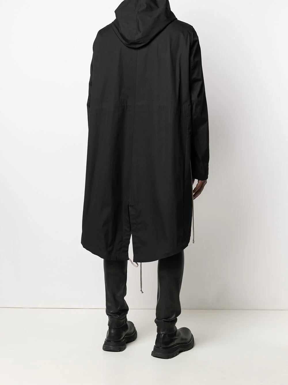 oversized pocket hooded parka - 4