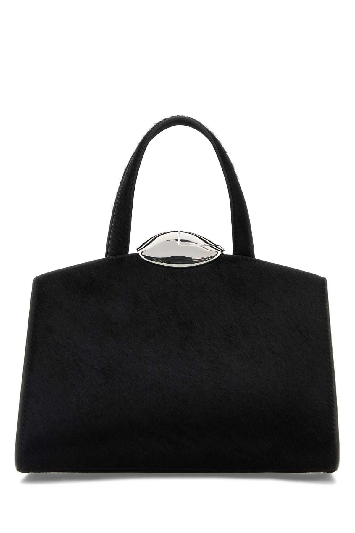 Benedetta Bruzziches Women Black Calf Hair Serena La Petite Handbag - 1